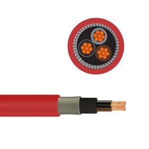 کابل‌های مقاوم در برابر حریق مسلح با نوار میکا با عایق  XLPE و روکش  هالوژن فریLSFOH